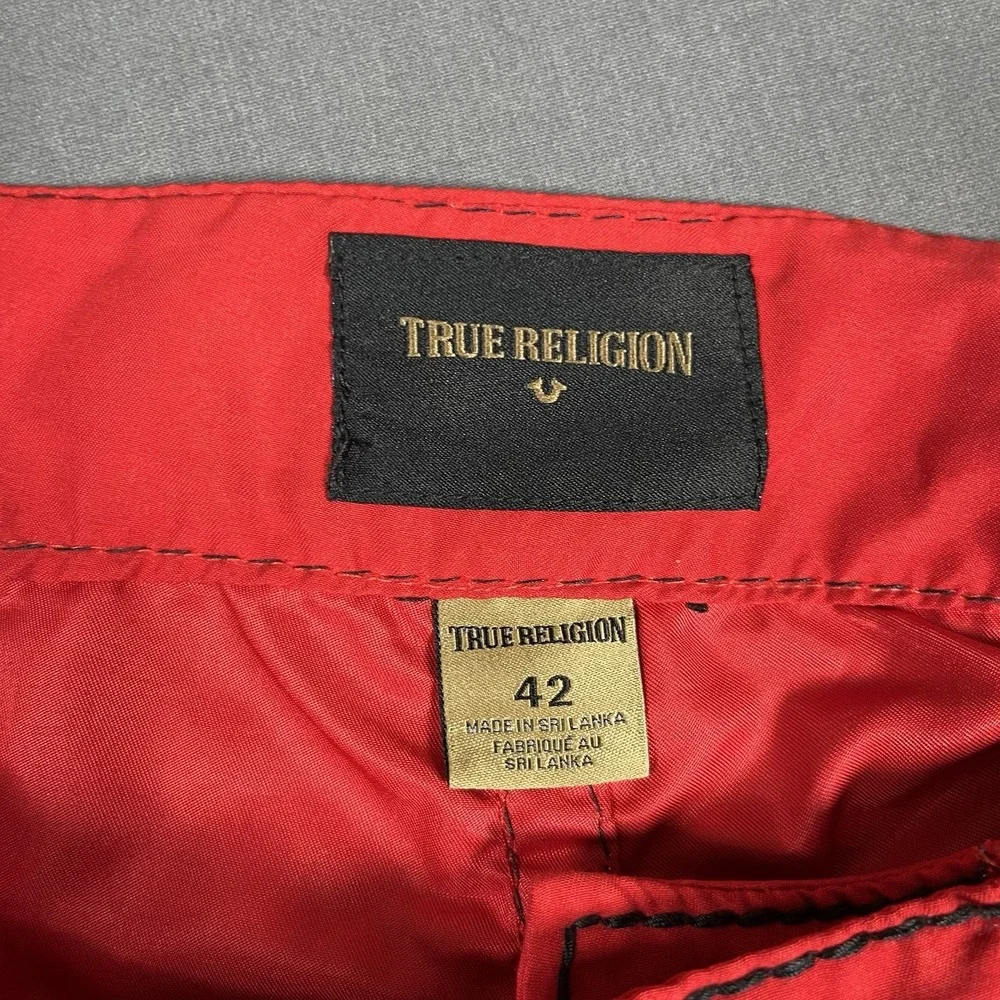 True Religion Boardshorts Men's Sz 42 Pocket Cargo Swim Trunks